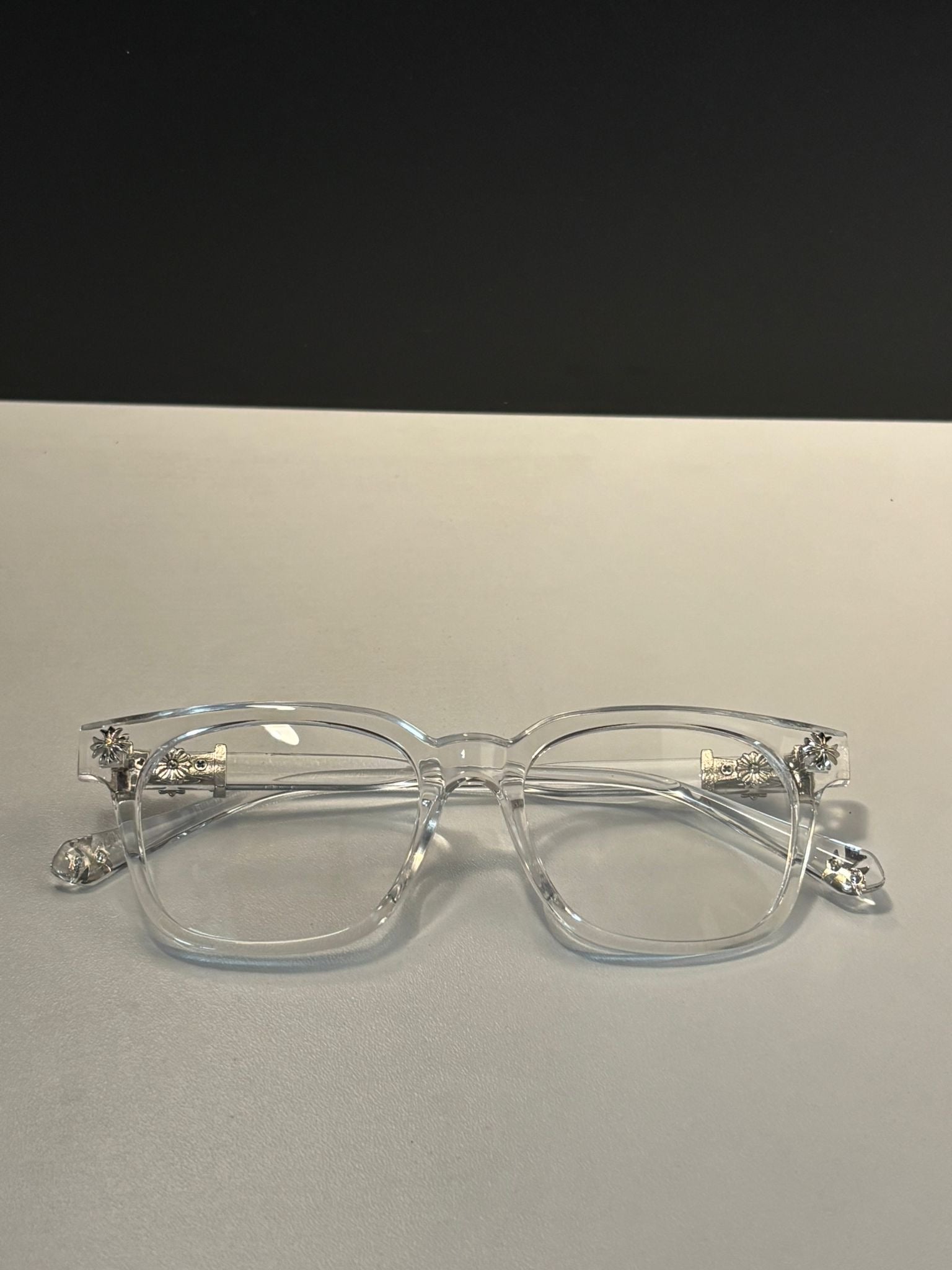 Chrome Hearts Unisex Şeffaf Gözlük