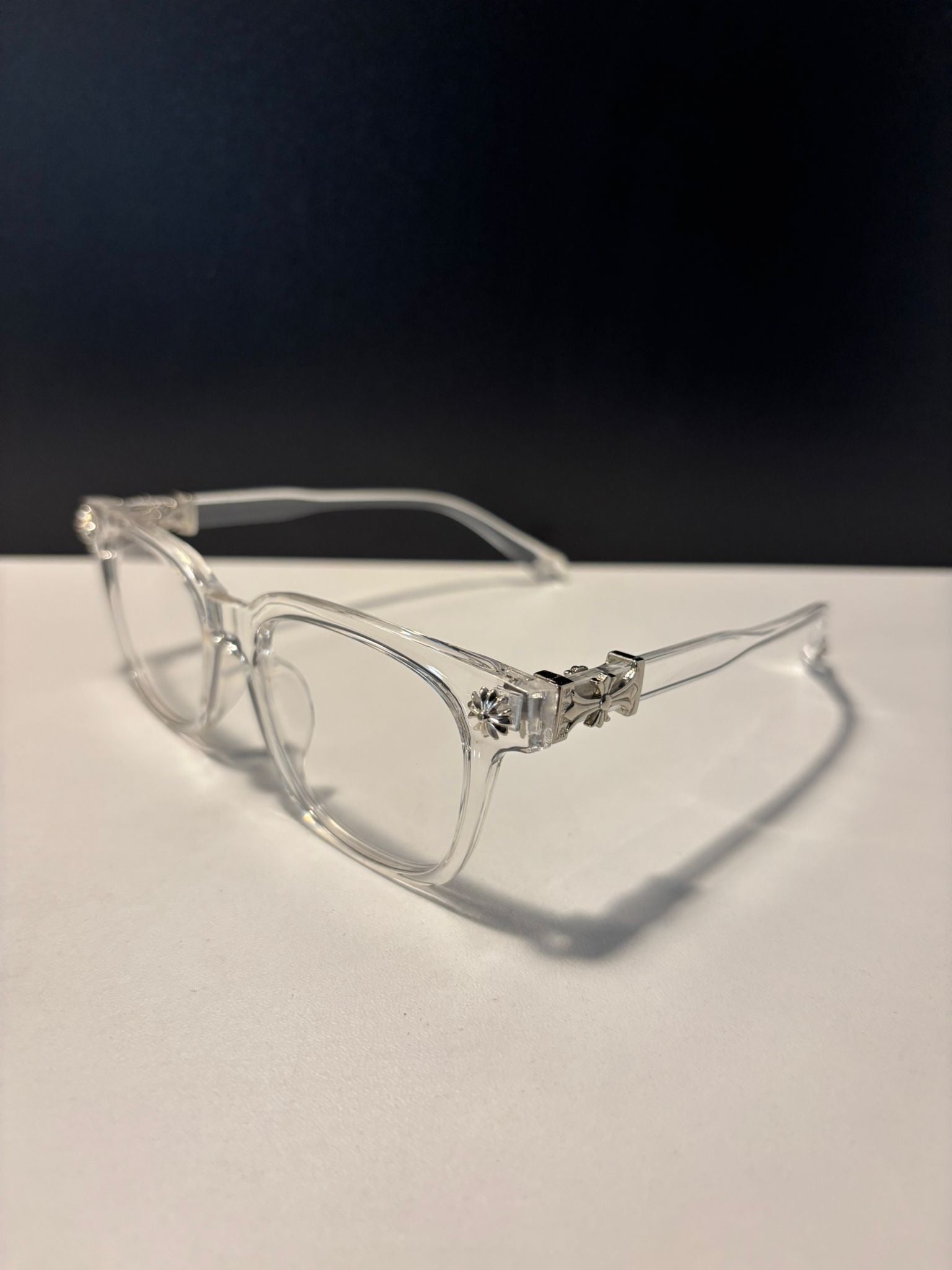 Chrome Hearts Unisex Şeffaf Gözlük
